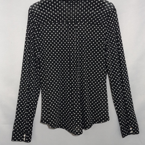 INC International Concepts Polka Dot Button Down Shirt - Picture 5 of 6